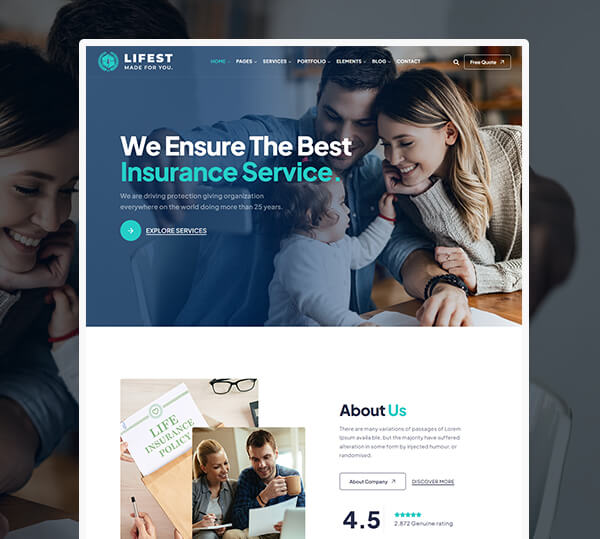 Insurance Agency WordPress Theme